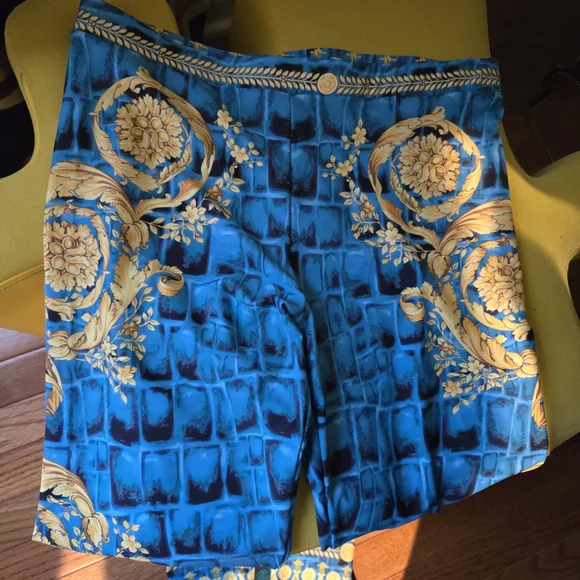 Elegant Blue and Gold Women's Pants& Top